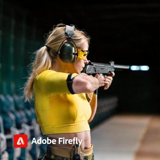 Firefly ein sportschütze auf einem schießstand 88740
